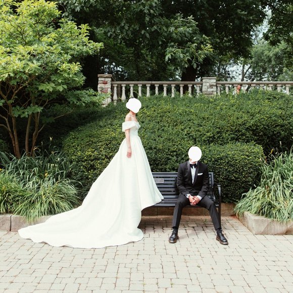 Milla Nova Matilda Mikado Ball Gown - Worn for 3 Hrs + Veil - Picture 5 of 9